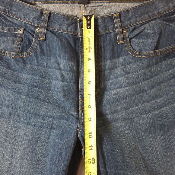 Banana Republic Jeans Mens 36x32 Blue Denim Relaxed Fit Straight Leg Casual - Picture 3 of 12